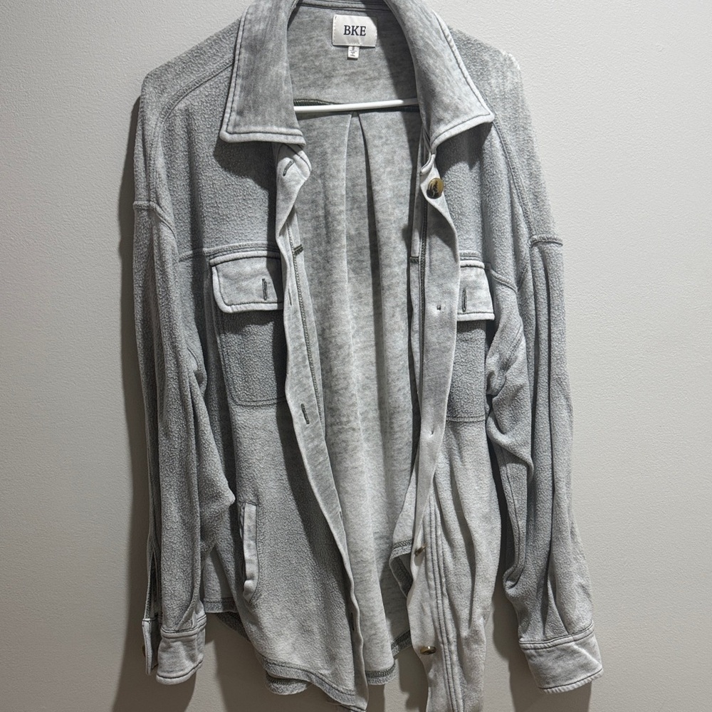 BKE Gray Button Down Shirt